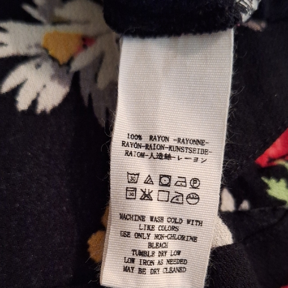 Free People Multicolor Floral and Striped Mini Dress. NWOT Size 2 - Picture 11 of 11